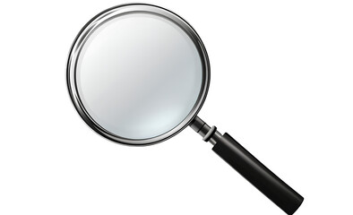 Magnifying Glass Icon: Transparent Background