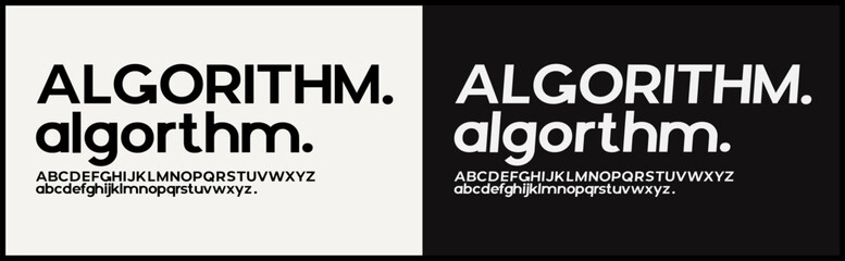 Modern simple sans serif vector font. Alphabet with uppercase, lowercase, number. minimalist and elegant typography.  