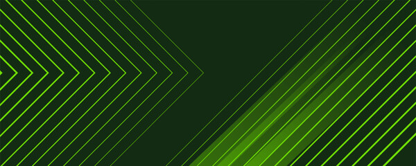 Abstract dark green geometric background with diagonal overlapping lines and arrow patterns. A sleek and modern design suitable for business, technology, and futuristic themes.