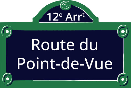 12e Arrt, Elegant Parisian Street Sign