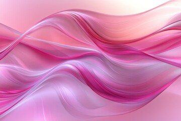 Fototapeta premium Soft pink waves create an abstract pattern evoking tranquility and movement in a serene setting
