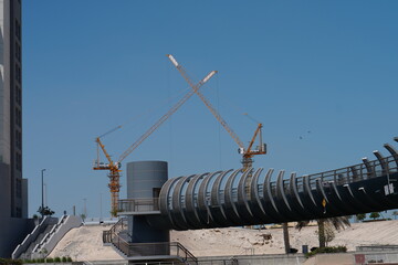 Fototapeta premium Crane construction building
