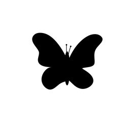 black butterflies vector
