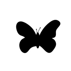 black butterflies vector
