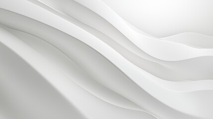 Fototapeta premium Soft White Waves with Smooth Curves and Ambient Lighting Texture