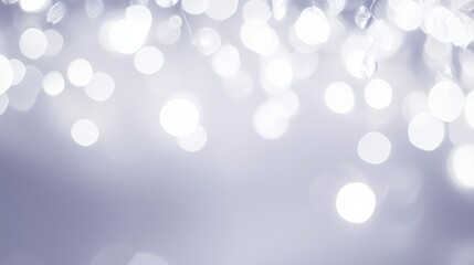 Elegant Luminous White Wallpaper with Blurred Lights in Soft Atmosphere