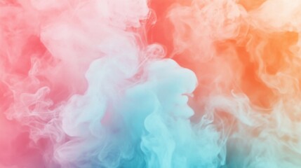 Fototapeta premium Abstract colorful background with smooth transitions from soft blues to pink and orange , vibrant, pastel, gradient