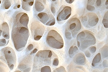 Hyper detailed aged bone texture with intricate porous patterns
