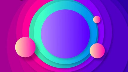 Obraz premium Abstract Vibrant Colorful Circles Gradient Design Promotion Background Pattern Texture