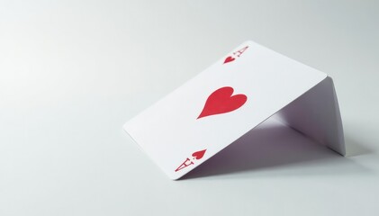 Obraz premium Close-up of a flipped playing card against a white backdrop , still life, white background, diamonds