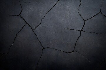 Obraz premium Dark detailed and cracked asphalt texture