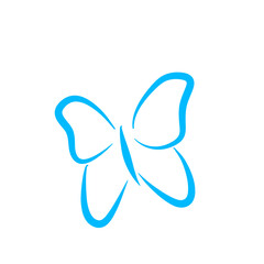 Butterfly continuous line
