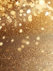 A gold background with subtle glitter accents. The scattered glitter adds a touch of sparkle and luxury.