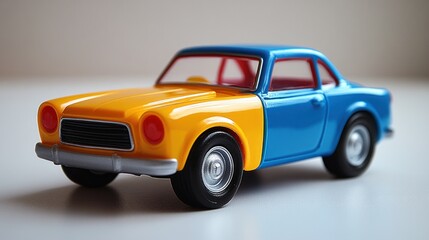 A Colorful Vintage Toy Car