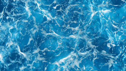 Obraz premium under water texture isolated on blue