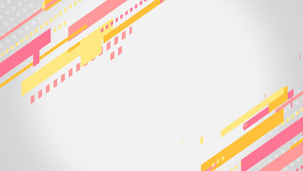 ストライプとドット模様のポップな背景