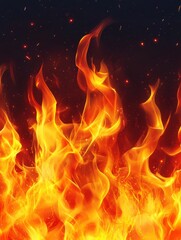 Fire collection. Realistic Fire Flames white without background. Burning red wildfire flames set, burn bonfire silhouette and blazing fiery spurts of flame PNG white