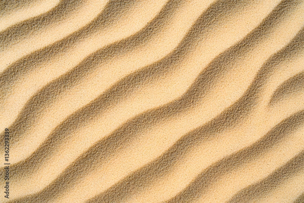 Poster Natural sand texture with intricate wave patterns
