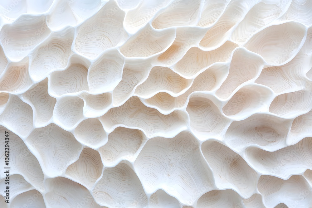 Aufkleber Delicate seashell texture with intricate patterns and soft lighting