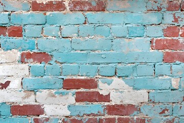 Weathered and textured vintage brick wall