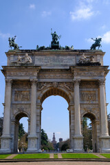 Fototapeta premium Arco della Pace in Milan, Italy