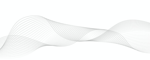 Fototapeta premium Abstract wavy lines illustration. 