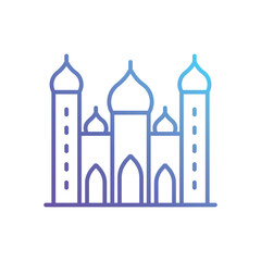 Badshahi mosque Vector icon