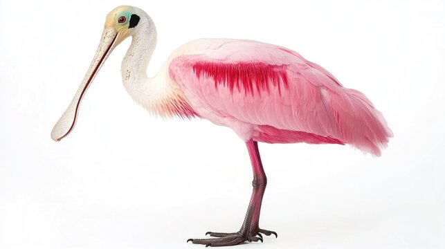 Pink spoonbill wildlife image