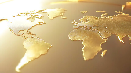 Global economic trends world map visualization infographic digital environment aerial view financial insights