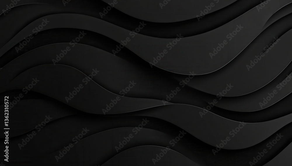 Aufkleber abstract black wave background texture