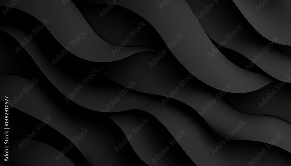 Aufkleber abstract black wave background texture