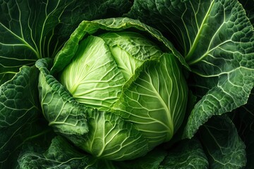 Obraz premium cabbage head