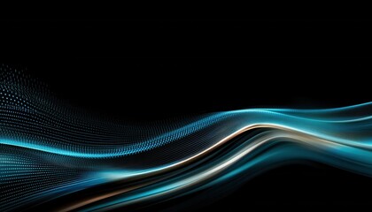Fototapeta premium Abstract Blue and Dark Digital Wave Background