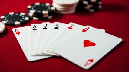 Hand Of Poker Aces And Jacks