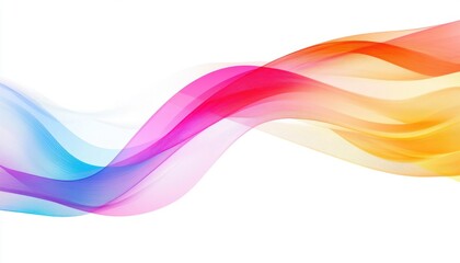 Obraz premium Abstract Colorful Wave Background Design