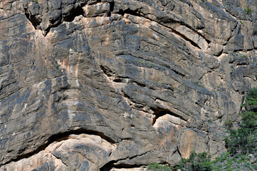 Rocks surface in Hajar Mountain