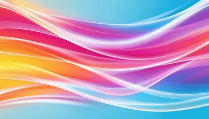 Abstract Colorful Waves Background, Vibrant Swirls and Gradient Texture