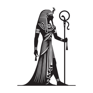 recommend clip art: Mythical Pharaoh silhouette, revered in ancient texts - Pharaoh illustration - Pharaoh vector - Egyptian ruler silhouette - Egyptian silhouette
                    
                    