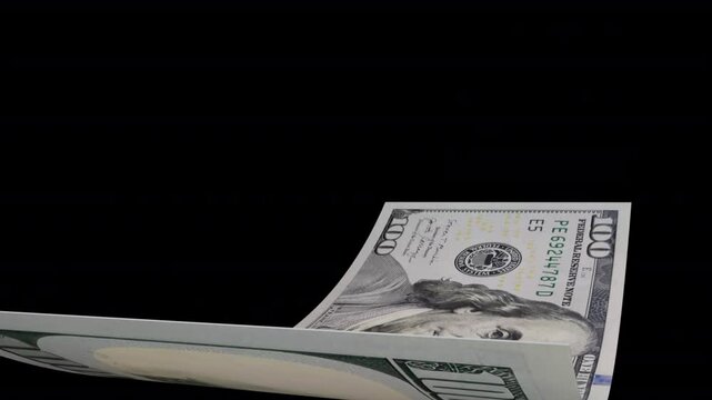 A pack of six dollar bill transitions combined into one clip. Perfect for video editing, finance themes, and commercial projects.