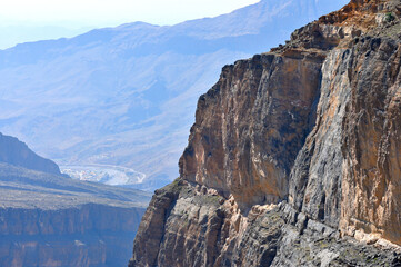 Omans Canyon Wadi Nakhr in the Jabal Shams mountains