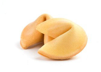 fortune cookies on white background
