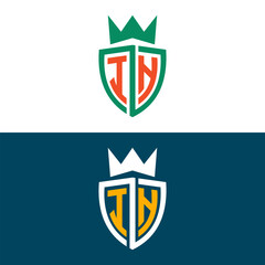 IH HI letter logo design