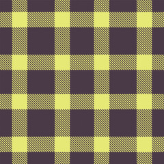 Neon Dark Grey and Warm Yellowish Tan Seamless Tartan Textile Design