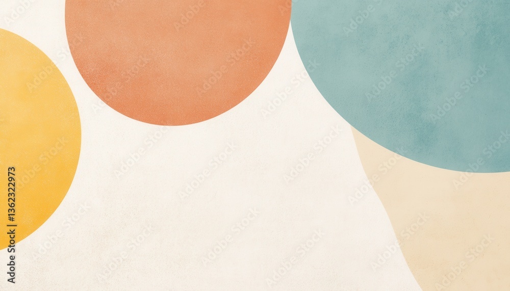Aufkleber Abstract Pastel Circles Background Texture