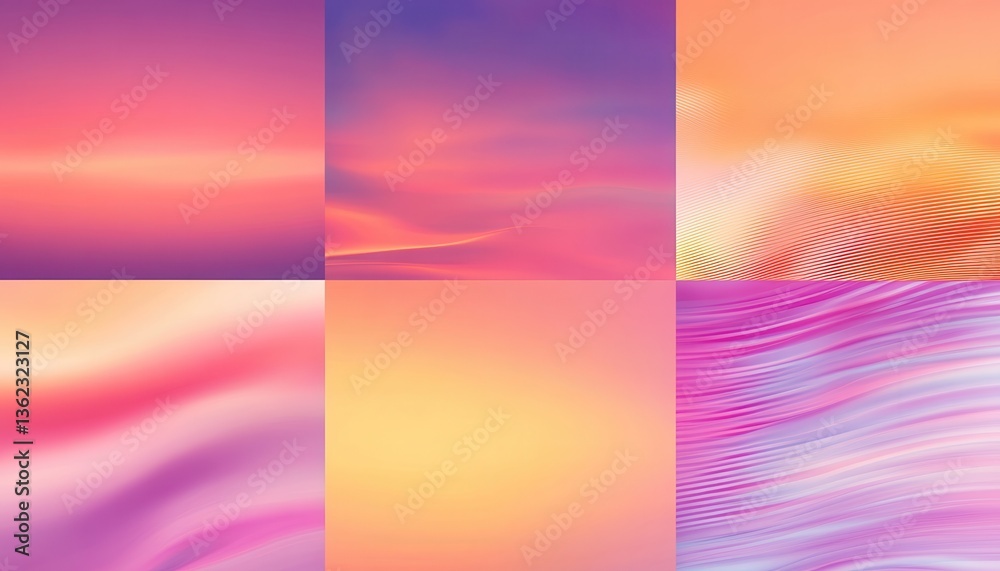 Poster Abstract Pastel Gradient Backgrounds with Soft Color Transitions
