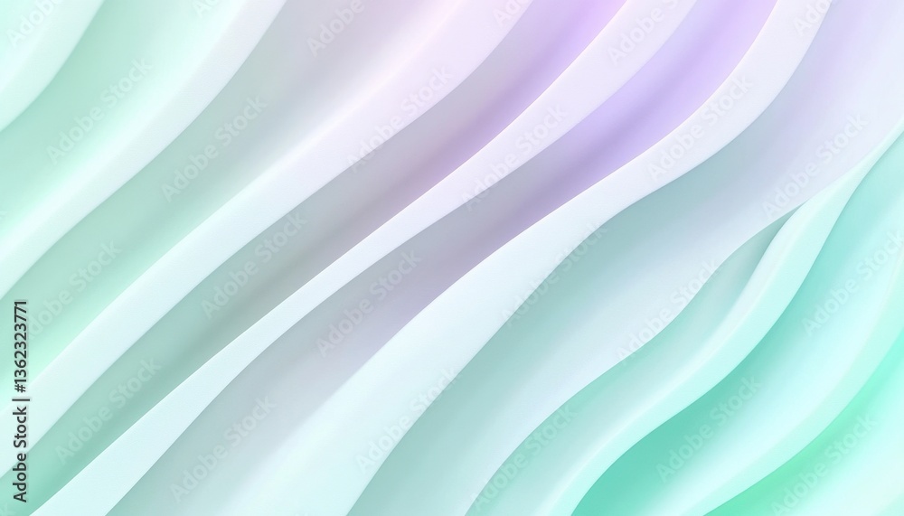 Aufkleber abstract pastel wave background soft texture gradient colors