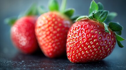 Ripe strawberries