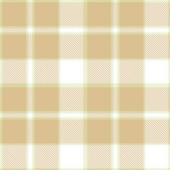 Modern Pastel Beige Seamless Tartan Textile Design Variant 1758