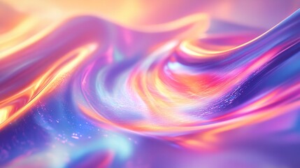 Fototapeta premium A mobile wallpaper featuring abstract pastel hologram