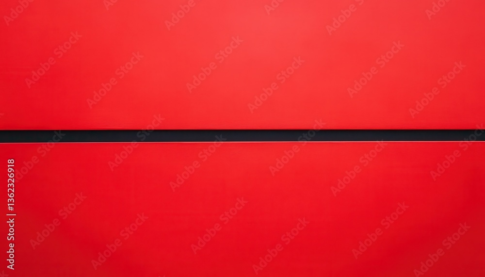 Poster Abstract Red and Black Geometric Background with Horizontal Line